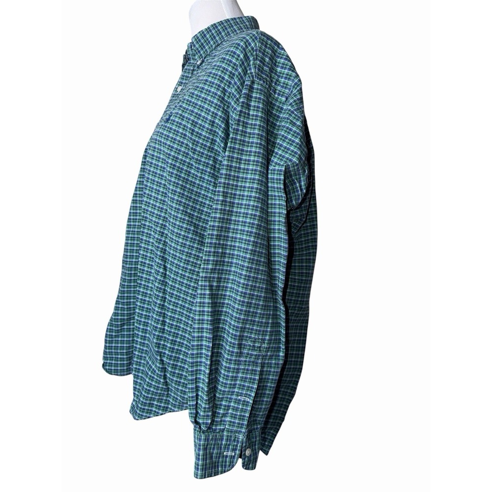 Ralph Lauren Big Shirt Mens Large Long Sleeve Button Down 100% Cotton Plaid - Picture 2 of 5